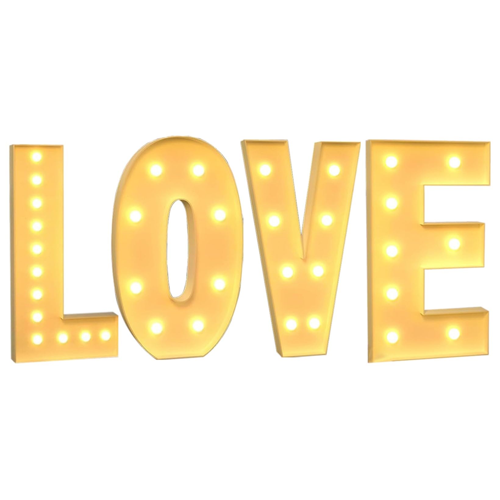 Lettere giganti a LED Love, 70 cm di altezza, mosaico illuminato, per proposte, anniversari, compleanni, fidanzamenti, San Valentino, feste