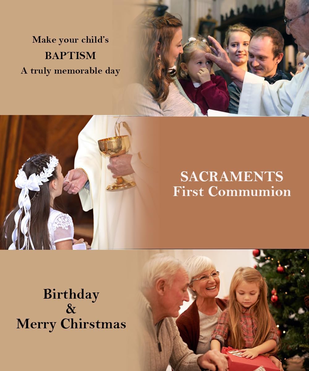 Cross Necklace for Girl Daughter Baptism First Communion Confirmation Graduation Gifts for Daughter - Image 6