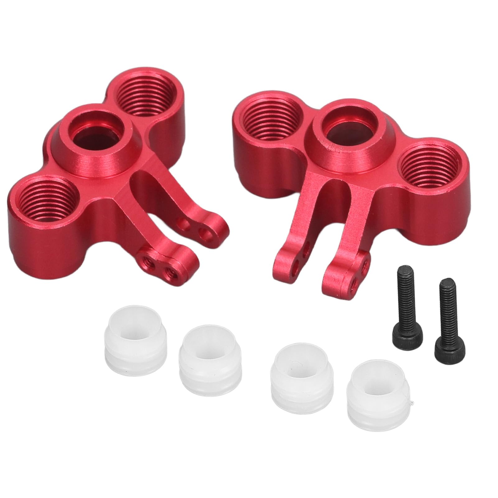RC przednia tylna oś wsporniki zestaw do wymiany ramienia zwrotnicy ze stopu aluminium miska kierownicy tylna oś siedzenia dla Traxxas Revo Slash 1/16 Summit 72054 (Czerwony)