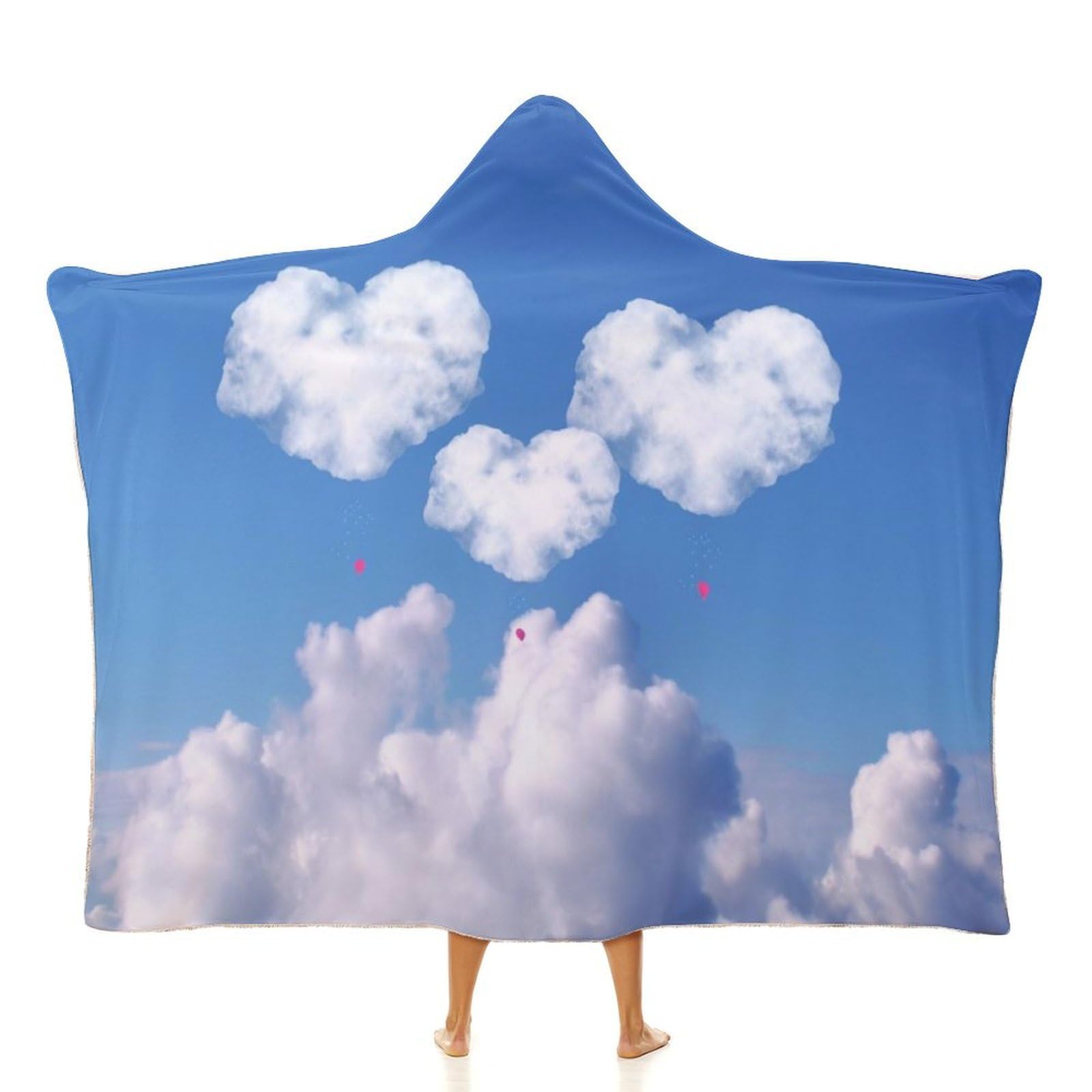 Cape à capuche anti-courant d'air couverture douce pour travailler au bureau