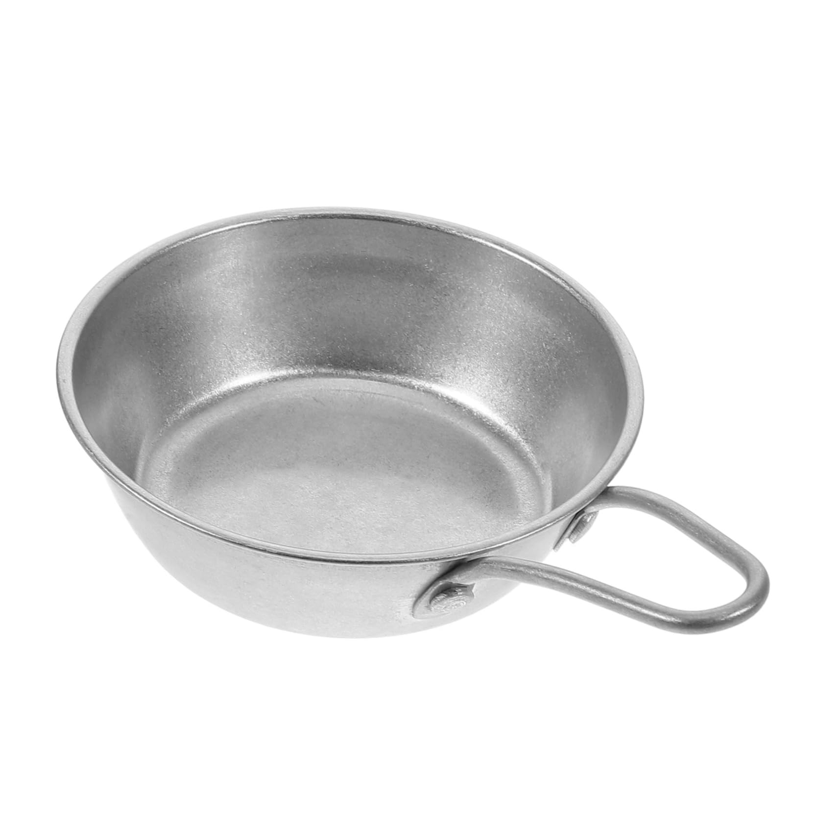 Happyyami Lightweight Stainless Steel Camping Bowl Outdoor Picnic Bowl with Handle for Travel