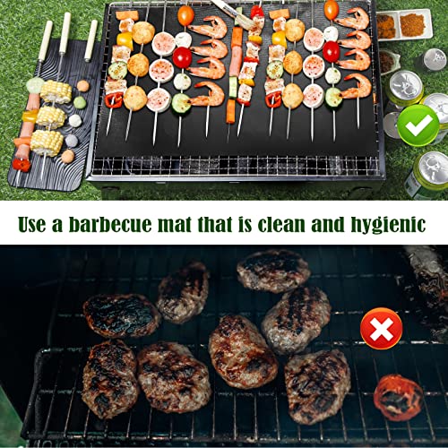 Nuokbony 6 Stove Burner Covers Pack Bbq Grill Mat For Outdoor Grills Baking Mats Reusable And Easy To Clean Non-Stick Reusable Grilling Mats 15.7 X 13 Inch Multifunction (Black) #TOP3