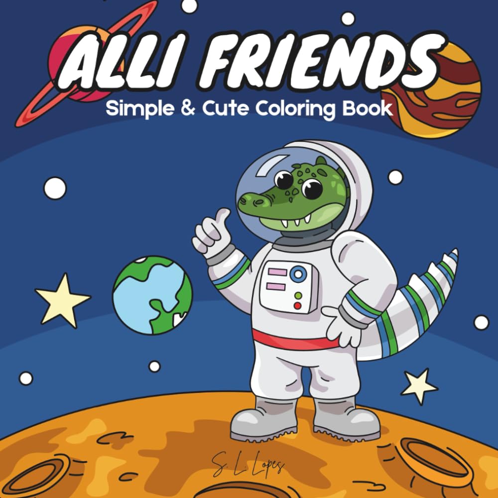 Alli Friends: Simple & Cute Coloring Book