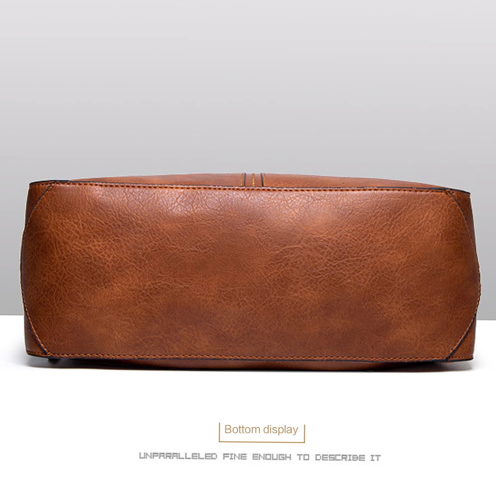 Bolso de hombro retro de piel sintética para mujeres y niñas, bolsos de mano de piel sintética para mujer