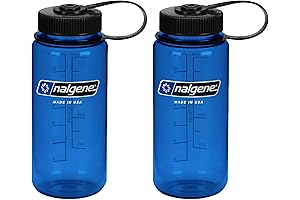 Stay Hydrated with Nalgene's Leak-Proof Tritan Wide Mouth Water Bottles, 16 oz,...