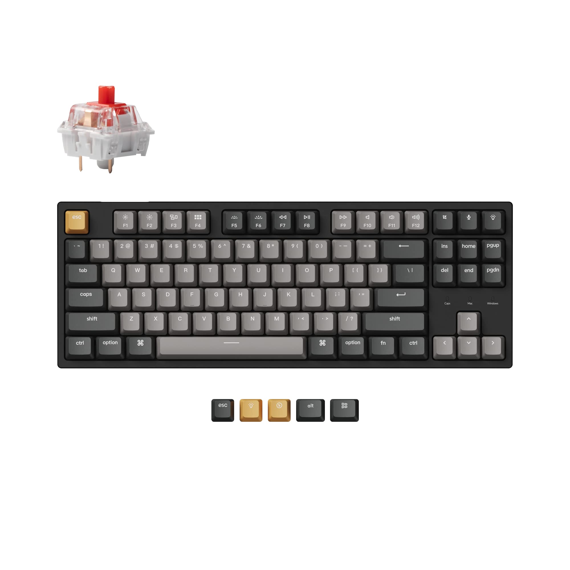 キーボード keychron81 pro Keychron Q1 Max テンキーレス カスタムメカニカルキーボード