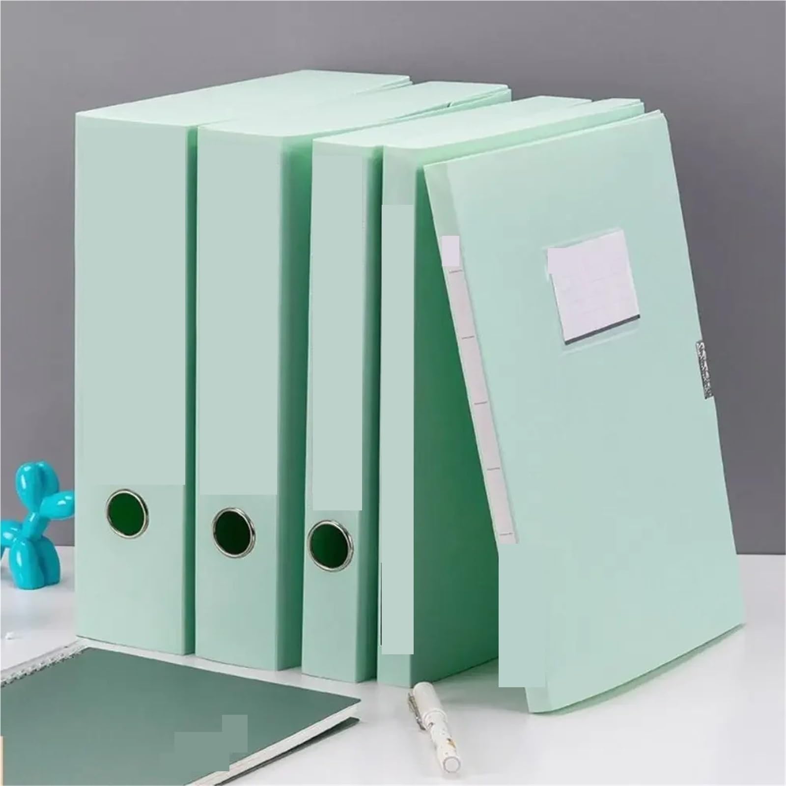 Scatola for File addensata da 2 Pezzi for archiviazione Documenti for Dati Pp Cartella for contratto A4 for organizzazione Voucher contabilità per Ufficio(Pink)