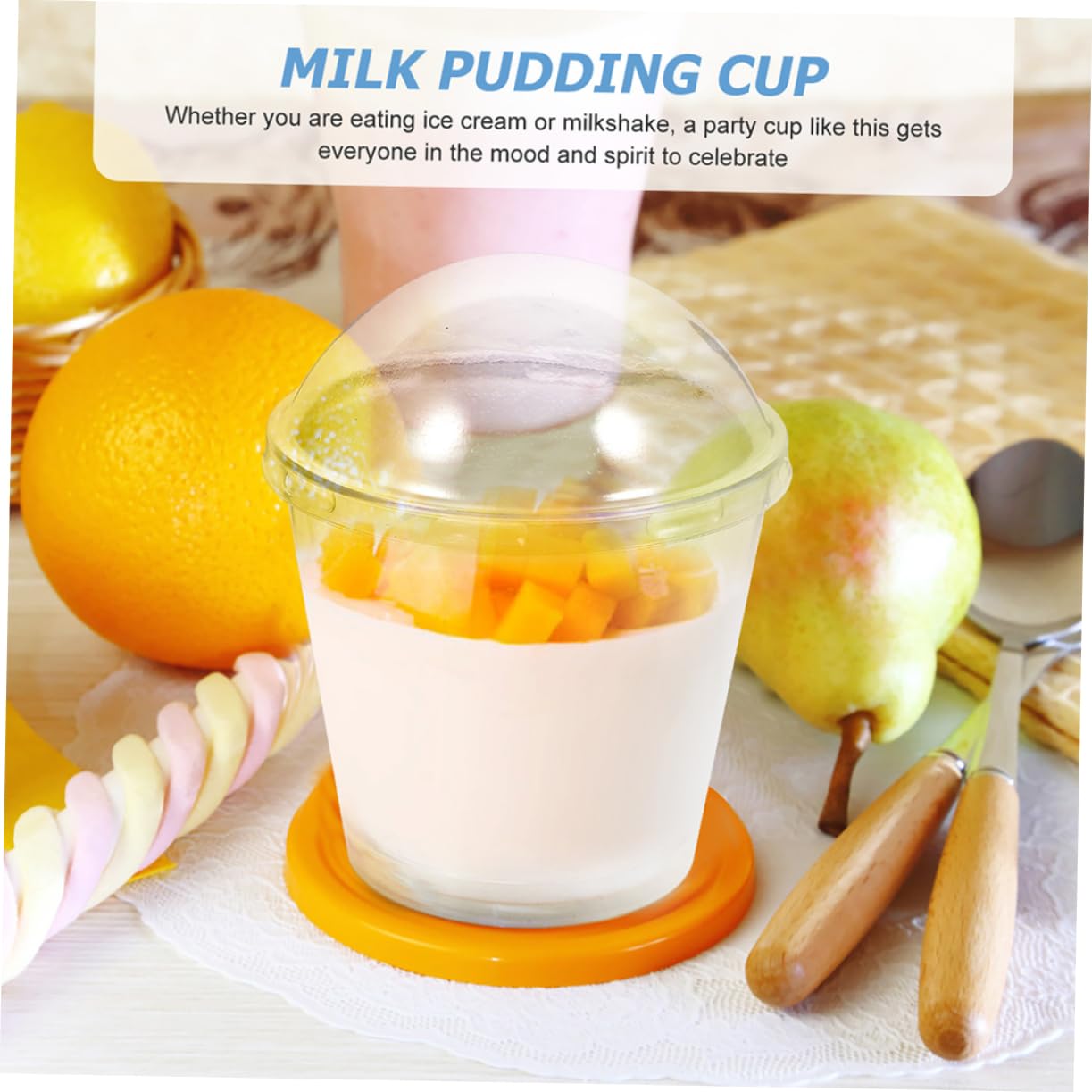 NAMOARLY 25pcs Transparent Dessert Cup Vasos Para Postres Clear Mugs Appetizers Serving Bowl Yogurt Cup Popcorn Bowl Snack Containers for Appetizer Bowls Dessert Glasses