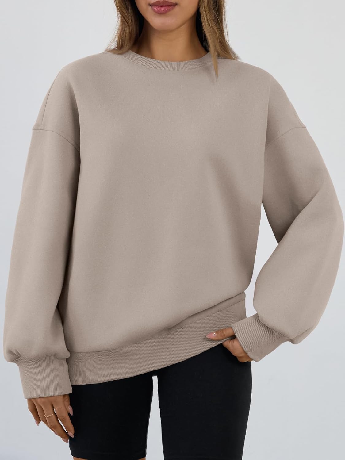 Trendy Queen Sweatshirts for Women Hoodies Oversized Crewneck Tops Sweaters Comfy Fall Winter Outfits Clothes 2026 Fashion - Image 2