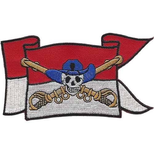 Cavalry Guide On Flag With Skull and Crossed