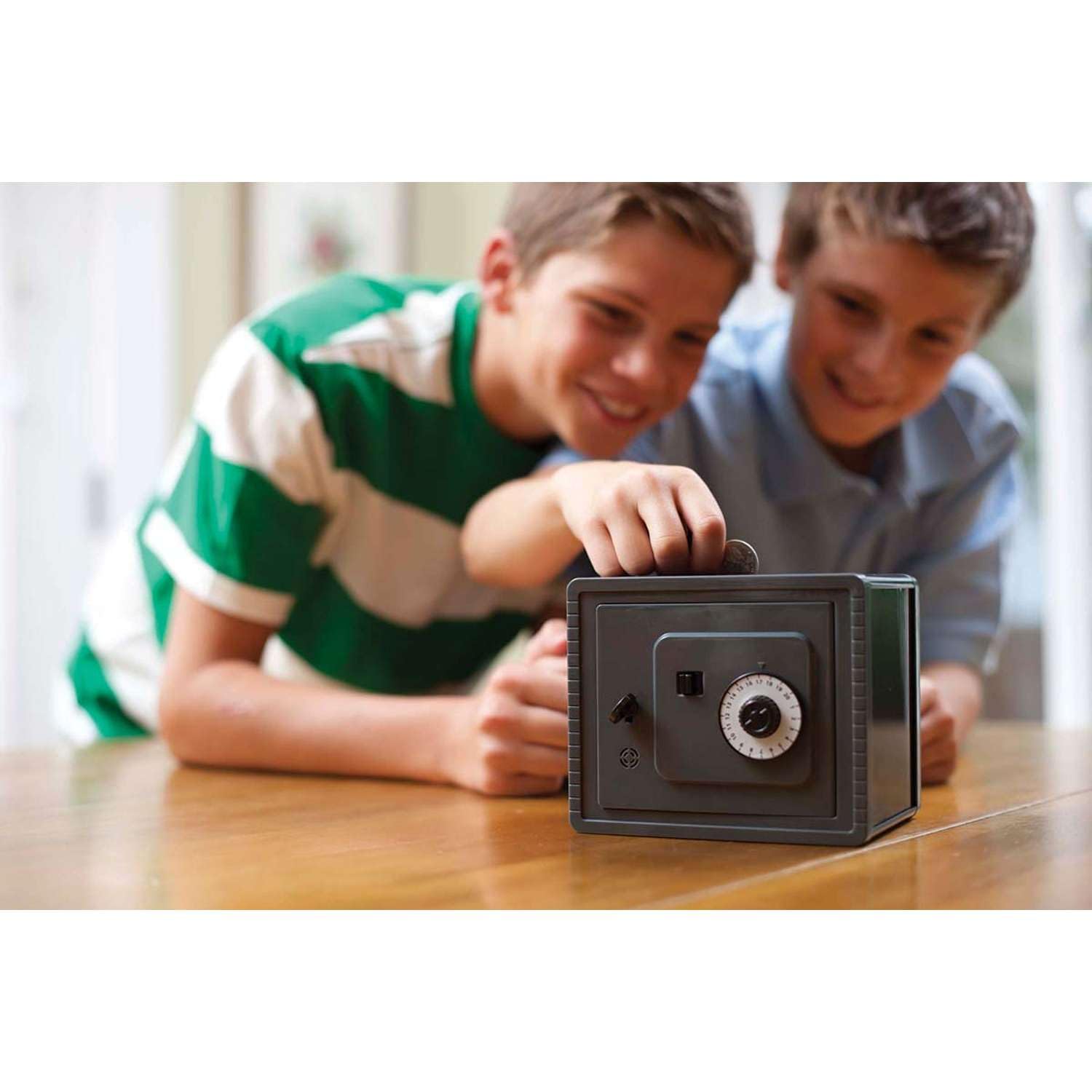 4M 00-03289 Cassaforte Salvadanaio, Gioco Costruzione Scientifico, a Doppia Protezione con Combinazione e Allarme Acustico, Gioco Stem, +8 Anni