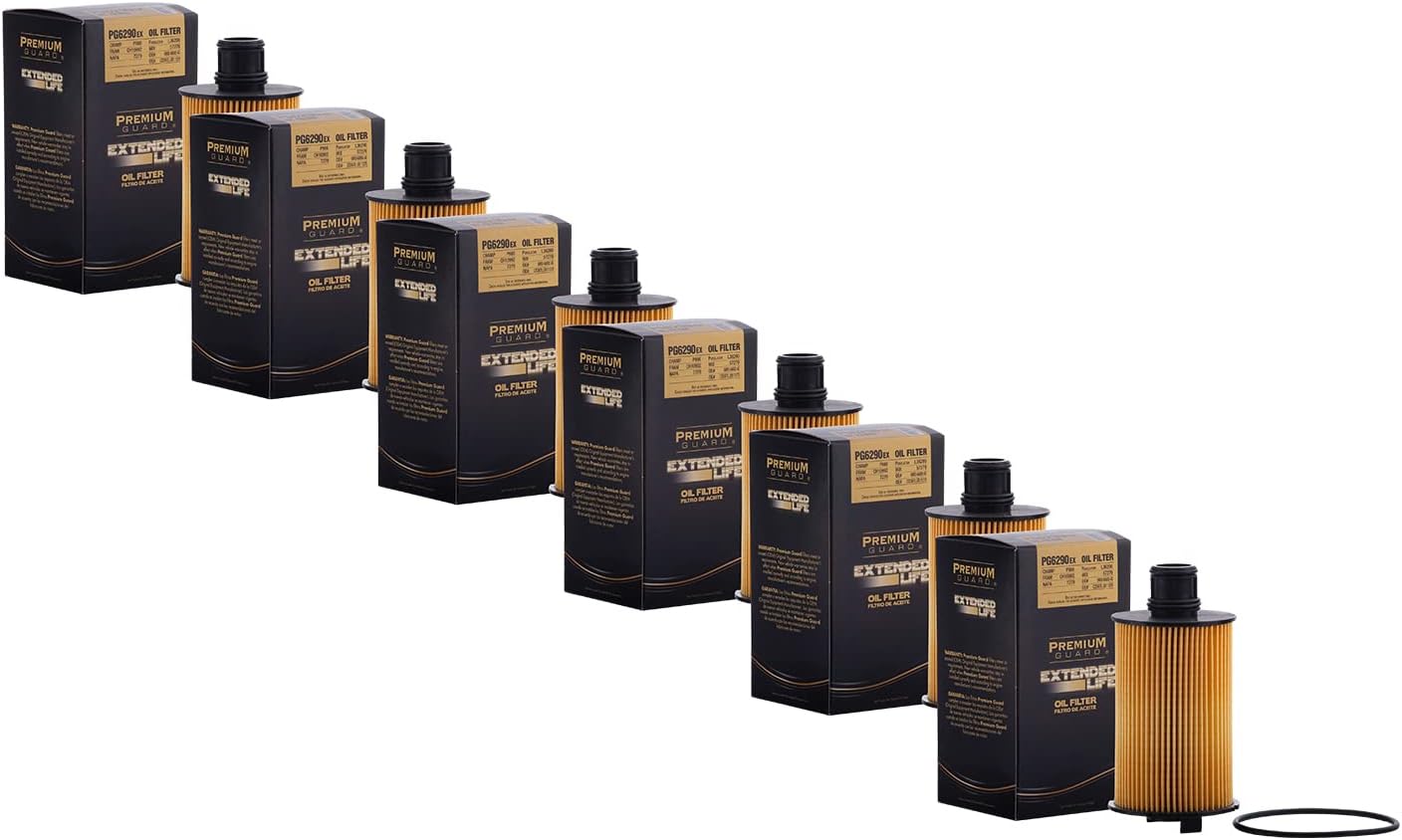 PG6290EX Extended Life Oil Filter up to 10,000 Miles | Fits 2017-20 Jaguar F-Pace, 2010-20 XF, 2014-20 F-Type, 2017-19 XE, 2010-15 XFR, 2013-15 XFR-S, 2013-19 XJ, 2014-17 XJR (Pack of 6)