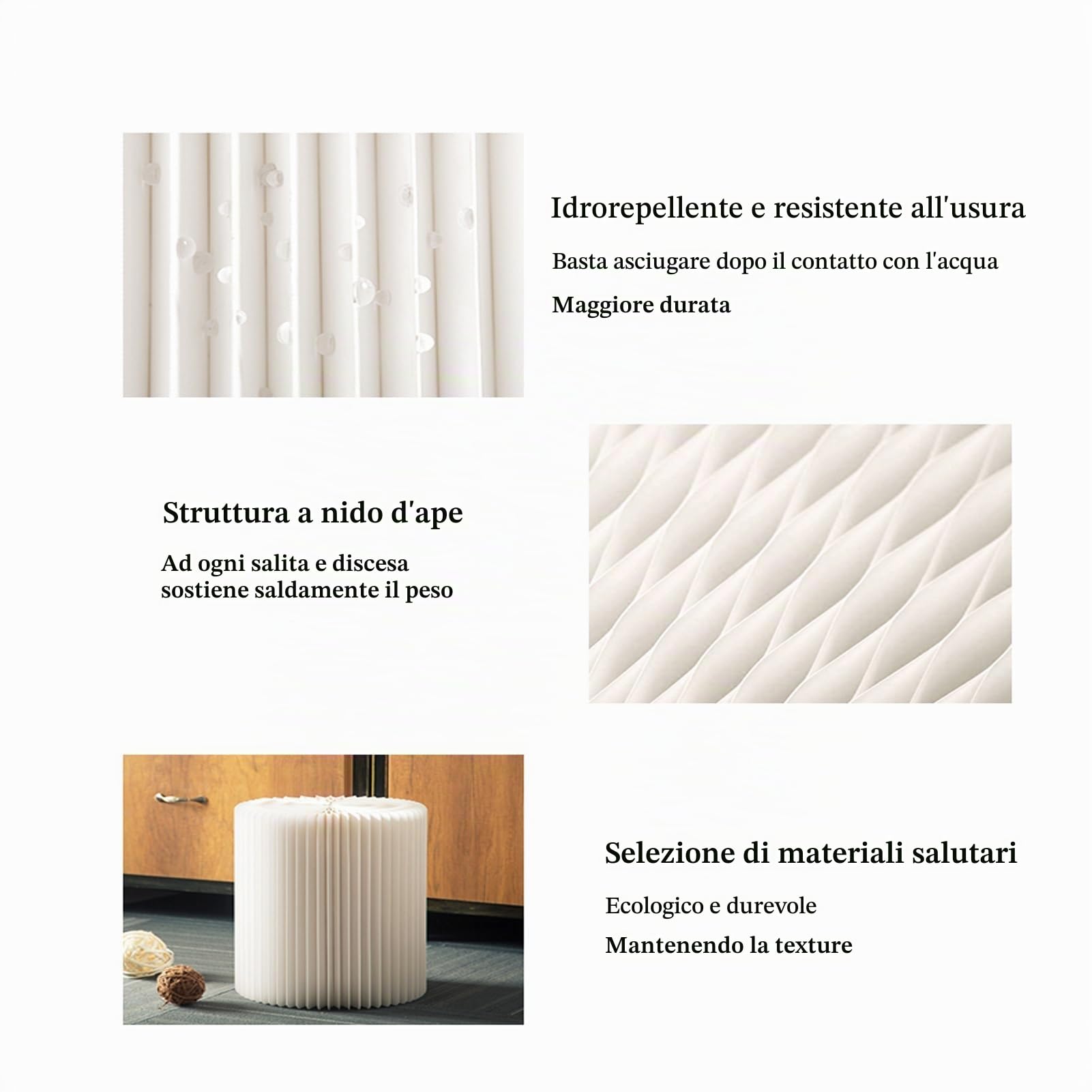 Divisori di Stanza in Carta Schermi Separatore Pieghevole Privacy Interno Pareti Divisorie per Ufficio, Studio, Dormitorio, Dimensioni Personalizzate(L2xW0.28xH1.6M)