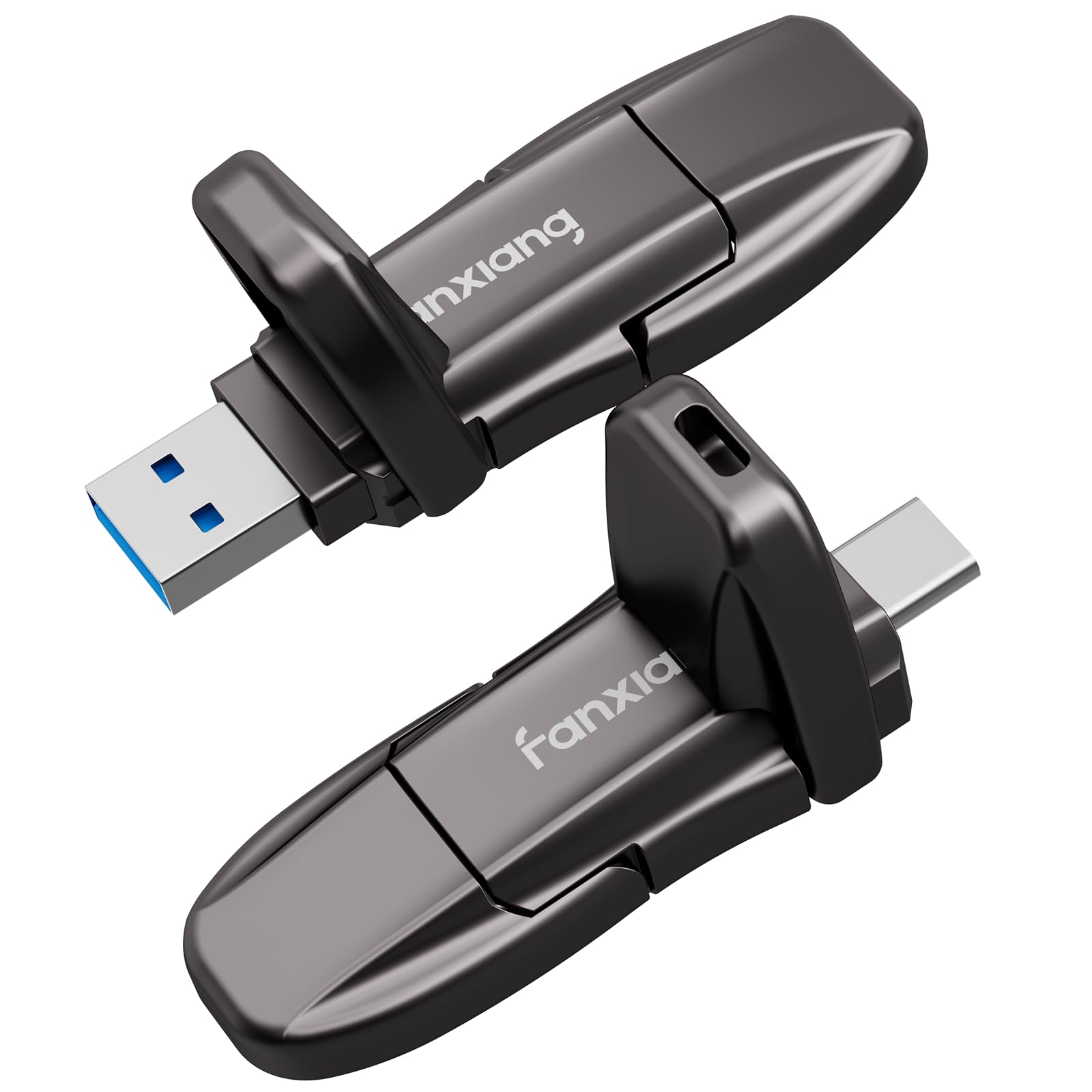 fanxiang 960GB External SSD Portatil Tipo C+A Disco Duro SSD Externo hasta 1050MB/s Unidad de Estado Sólido 960GB Memoria Externa para Escritorio Portátil Tableta MacBook iPhone 15 16 Android-FF952