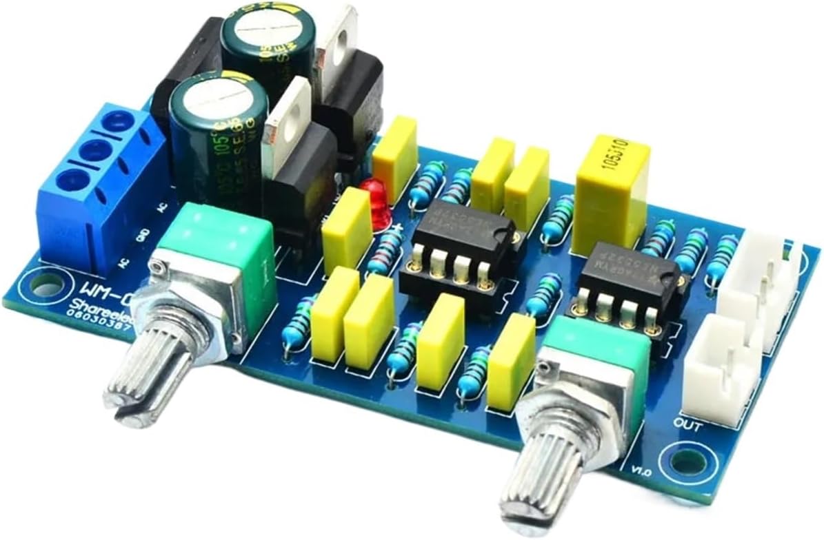 Low Pass Filter Bass Subwoofer Pre-AMP Amplifier Board Dual Power NE5532 Low Pass Filter bass preamplifier(Finished Production)