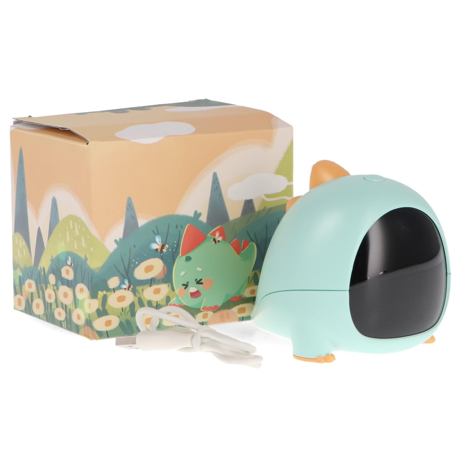 M mimotec - Despertador Infantil con Luz Nocturna T-Rex, Lámpara mesita de noche infantl, Temperatura Cálida 3000K, Diseño creativo con Acabado Opal. LM9211