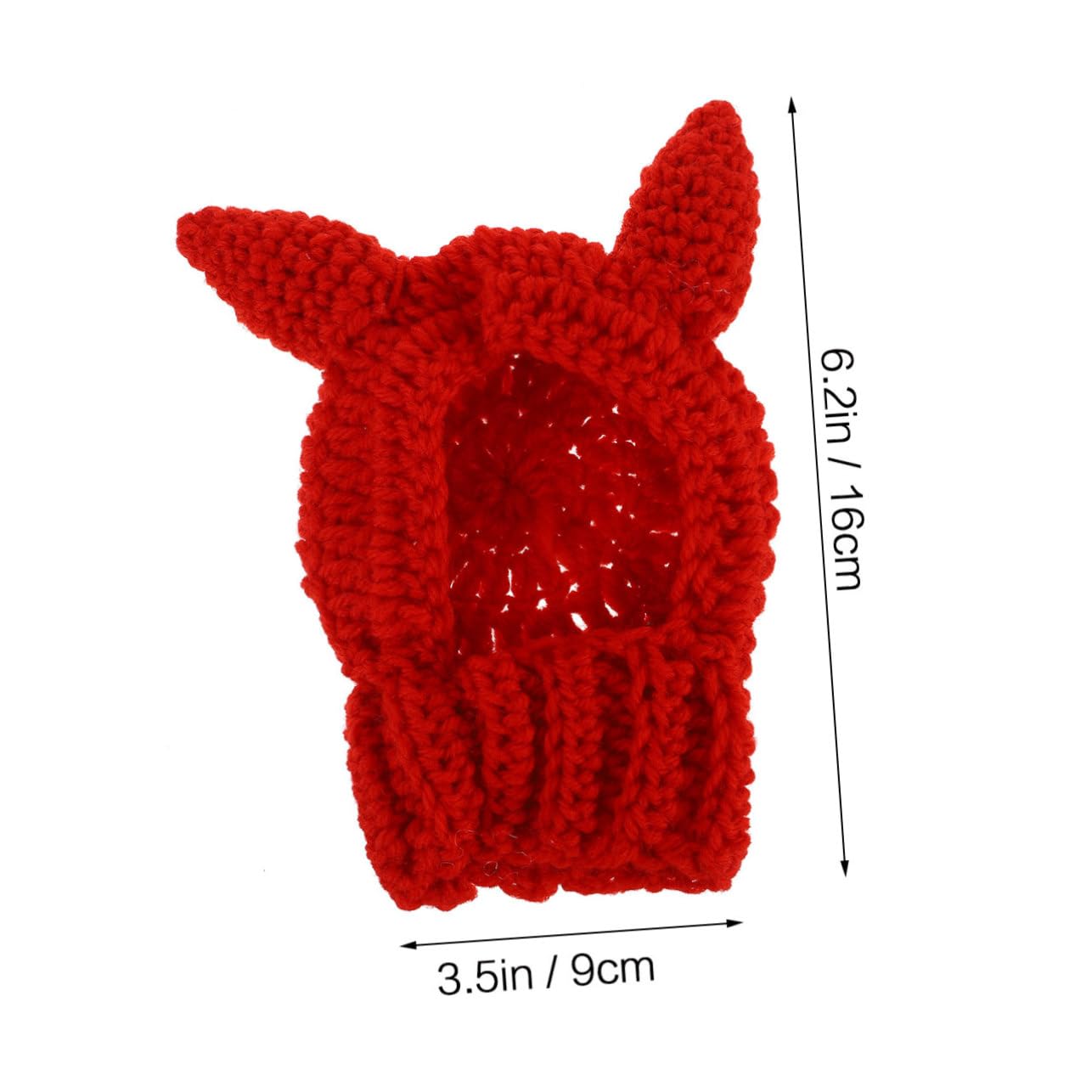ifundom 1Pc Halloween Pet Hat for Dogs Knitted Horn Hat for Pugs Cosplay Accessory for Pet Costumes Soft Comfortable Material for Gentle Wear