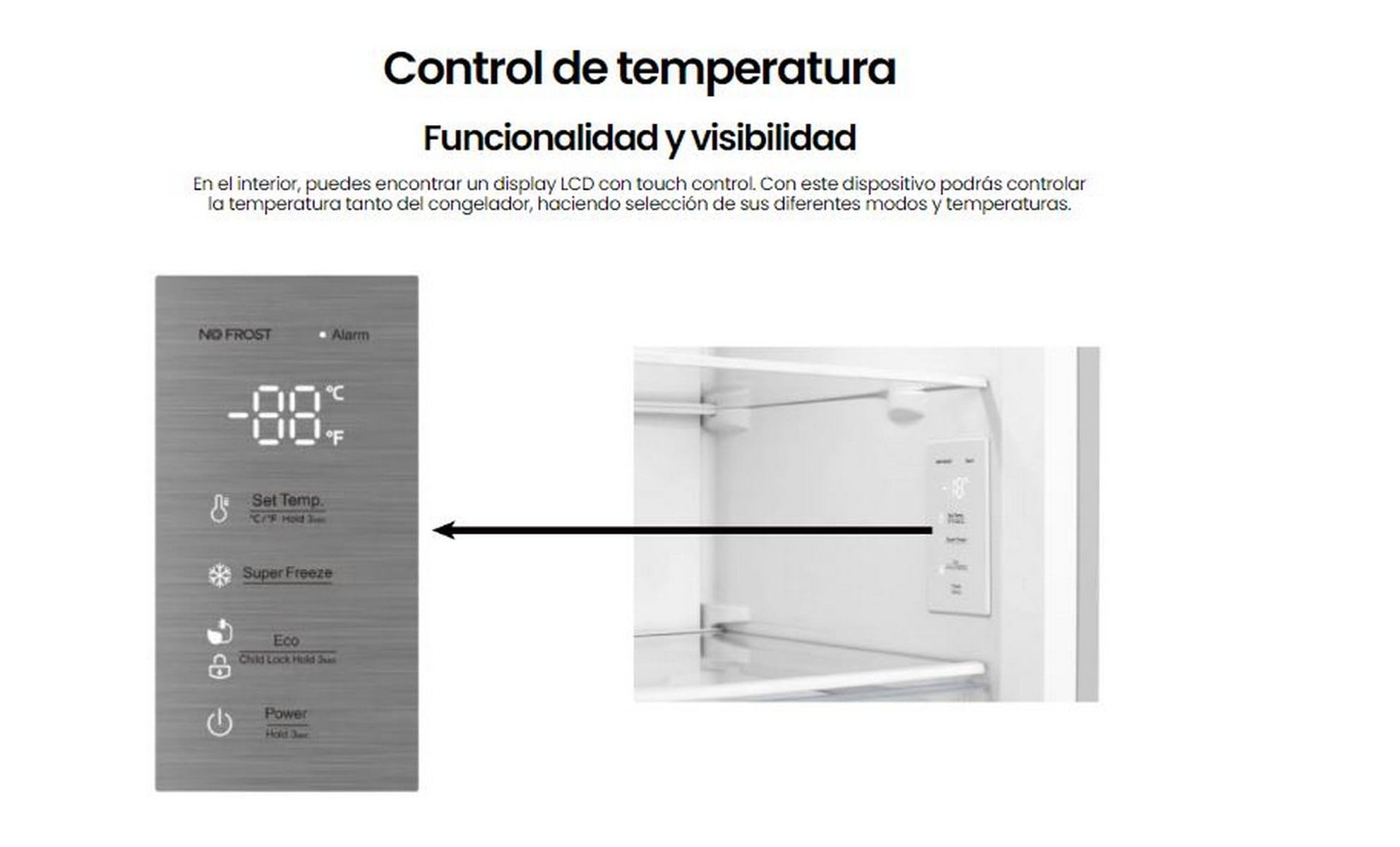 INFINITON Congelador Vertical CV-A174B, 240 Litros, 172 cm de Altura, No Frost Total, Fast freezing, Función Eco-Smart, Puerta reversibles, E, Blanco