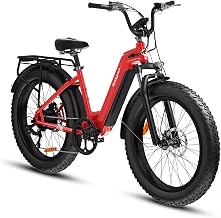 Bodywel D9 Bici Elettrica, 26x4.0 Fat Bicicletta Elettrica Tutti i Terreni, Batteria 48V 15Ah, Motore 250W, 7 Velocità, Forcella Ammortizzata, Freni a Disco Idraulici e Telaio in Lega