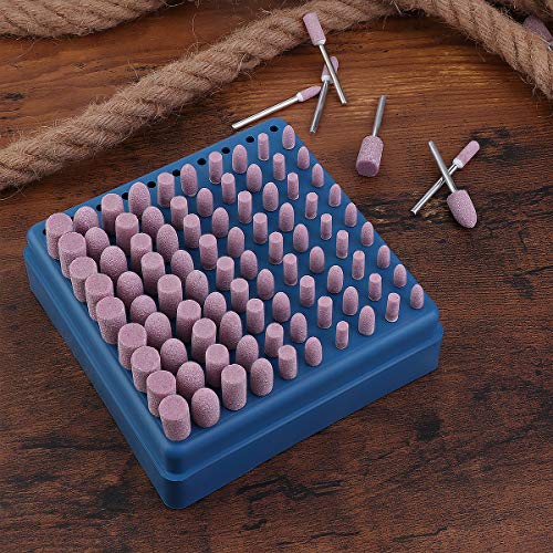UEETEK 100 stücke 3mm Schaft Schleifdorn Montiert Schleifen Polierwerkzeug (Rosa)