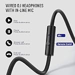 EKSA P100 Wired Over Ear Headphones with Microphone, Hi-Res DJ Stereo Headphones with 50mm Neodymium Drivers, 3.5mm/6.35mm Jack for AMP Computer Recording Phone Piano Guitar