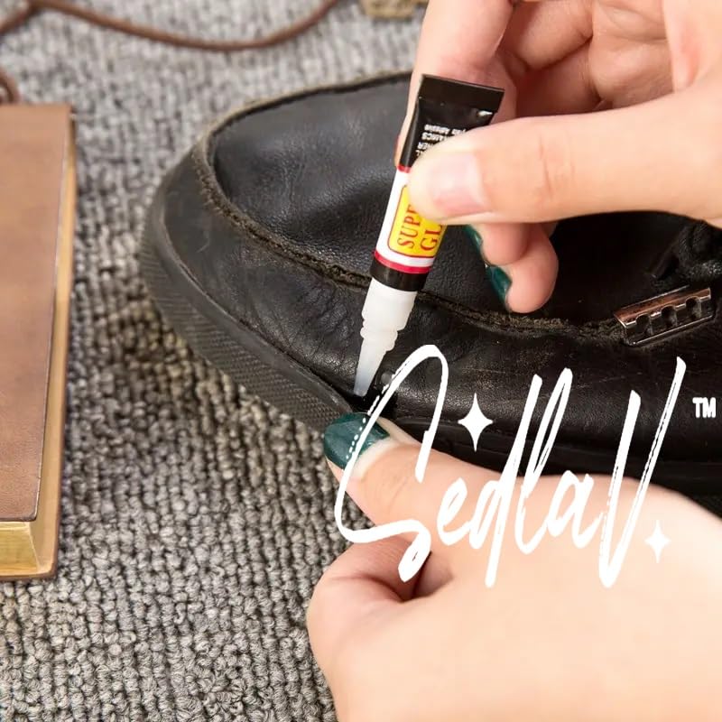 SEDLAV Super Glue for Shoes, Glass, and More, Cyanoacrylate Adhesive Instant Repair, 5g, Strengthen Bond