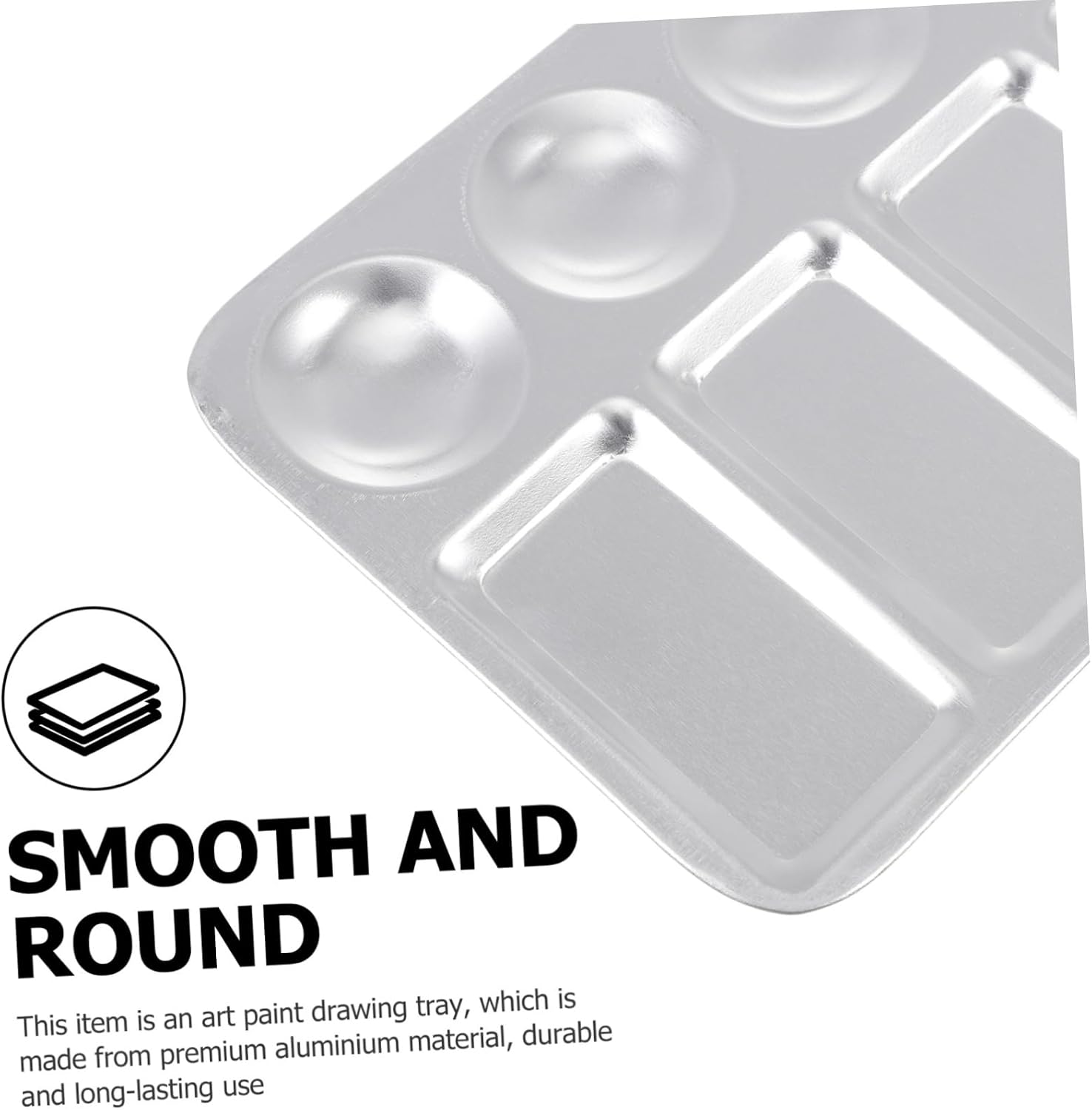 SHINEOFI 12pcs Aluminium Mixing Trays Lightweight Painting Palette for Artists Easy to Clean Suitable for Oil and Watercolor Mixing Includes and Designs