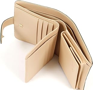 Kitamura/キタムラ☆レザー・二折財布 カーキ×アイボリーステッチ 二折財布｜キタムラオンラインショップ