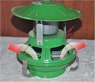 Genérico Extractor de Humos para chimeneas, Extractor de Humos eléctrico para chimeneas, Ventiladores de Techo, Aspirador de Humos para chimeneas