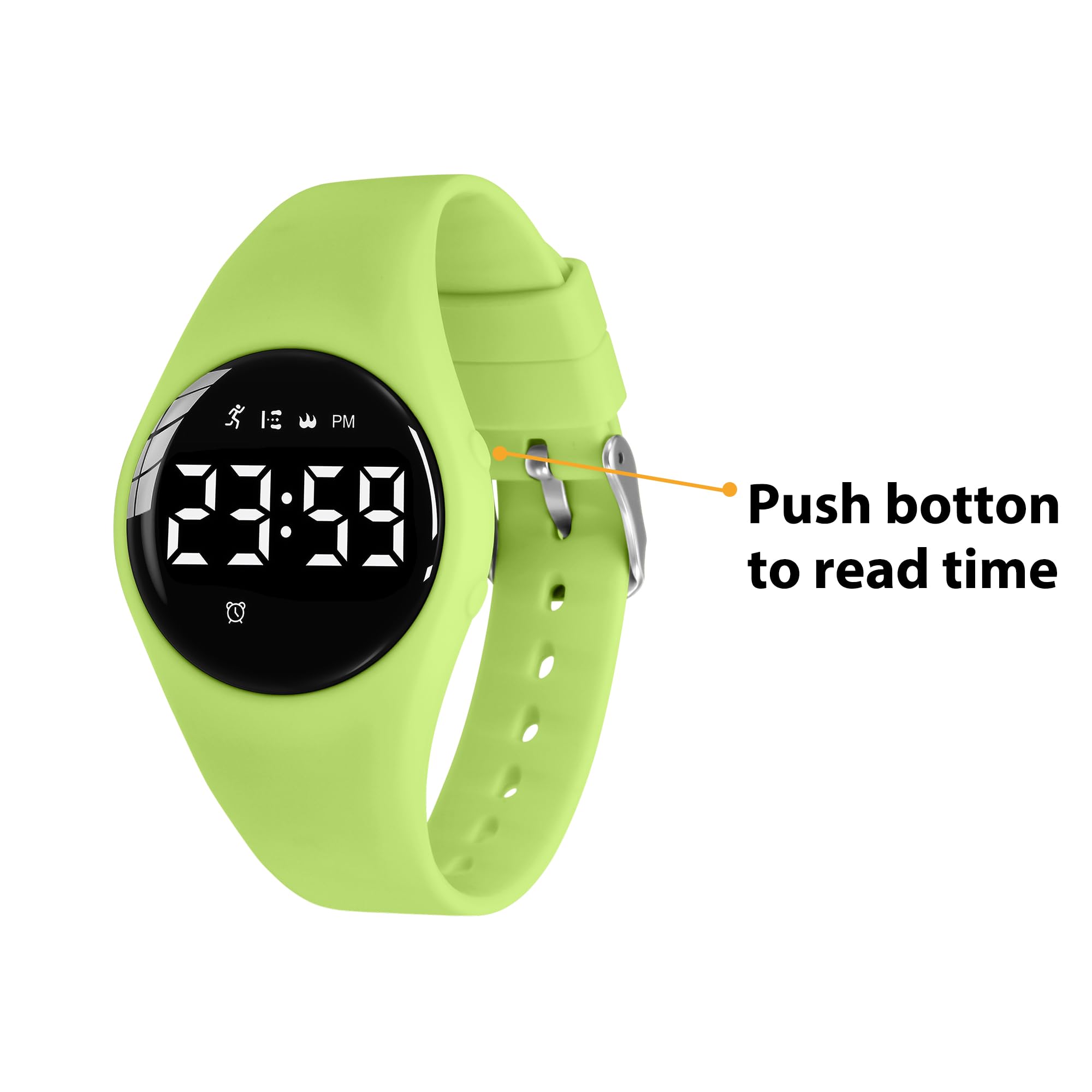 aswan watch Reloj Digital para niñas y niños con Podómetro,Distancia y Calorías sin APPs ni Móvil,cronómetro, Calendario, Despertador y luz-Reloj Infantil Deportivo con Correa de Silicona