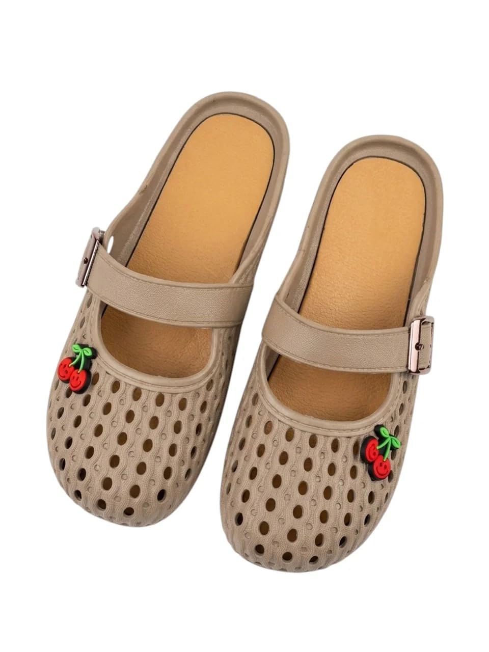 heleey Women's White Clogs Sandals with Adjustable Buckle & Cute Charm, Lightweight EVA Slip-On Comfort Footwear, Breathable Anti-Slip Casual Slippers-picture-28