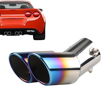 Amazon.co.jp: ステンレスデュアルマフラー,オート二重管ユニバーサル