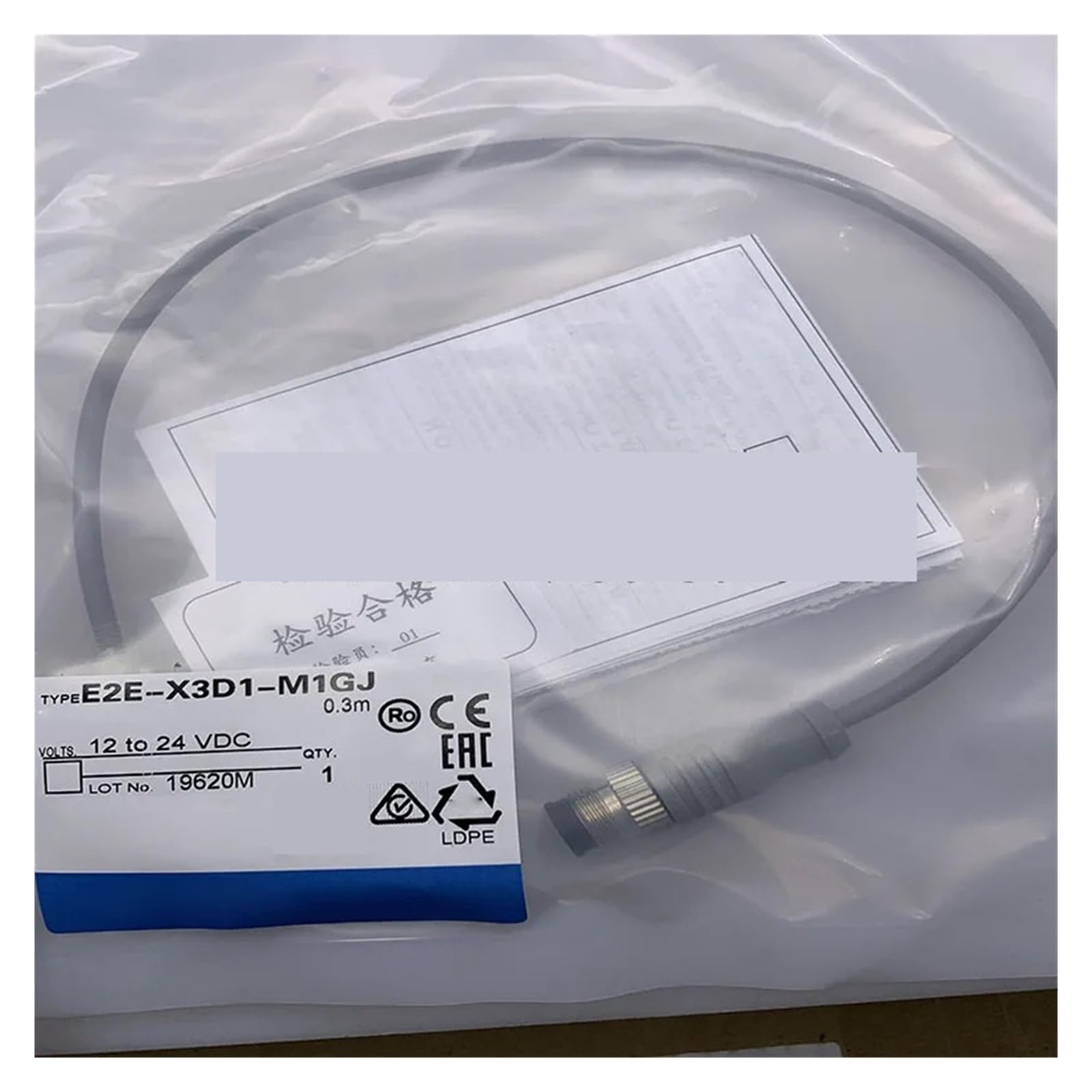 Capteur de proximité E2E-X3D1-M1GJ inductif cylindrique pour usine