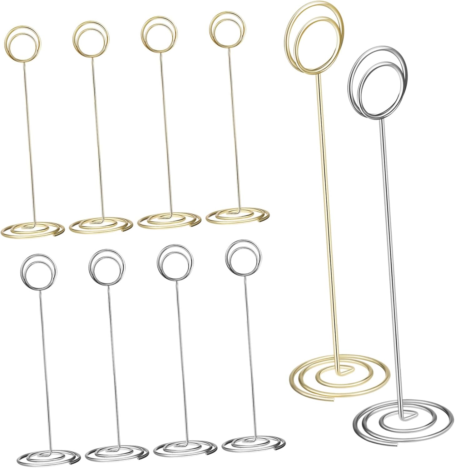 10pcs Elegant Table Holders Place Card Holders Clip Photo for Wedding Decor