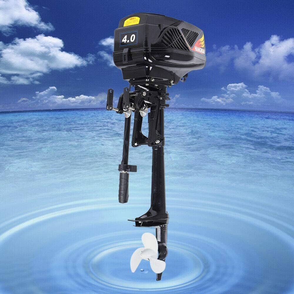48V Electric Outboard Motor 1000W Fishing Boat Engine Propeller Trolling 15 KM/H, 3000 rpm, 90°rotatable bracket, for Fishing, Aquaculture, Outdoor Adventure
