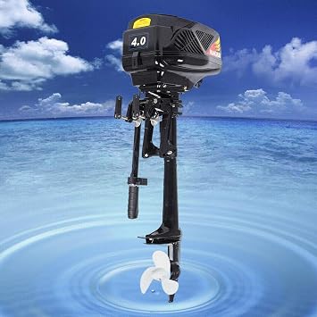 HANGKAI Electric Outboard Motor, 1000W 48V Short Shaft Boat Engine Fishing Boat with 2204 LBS Thrust, Heavy Duty Electric Boat Motor with 90 Rotatable Bracket for Small Ships