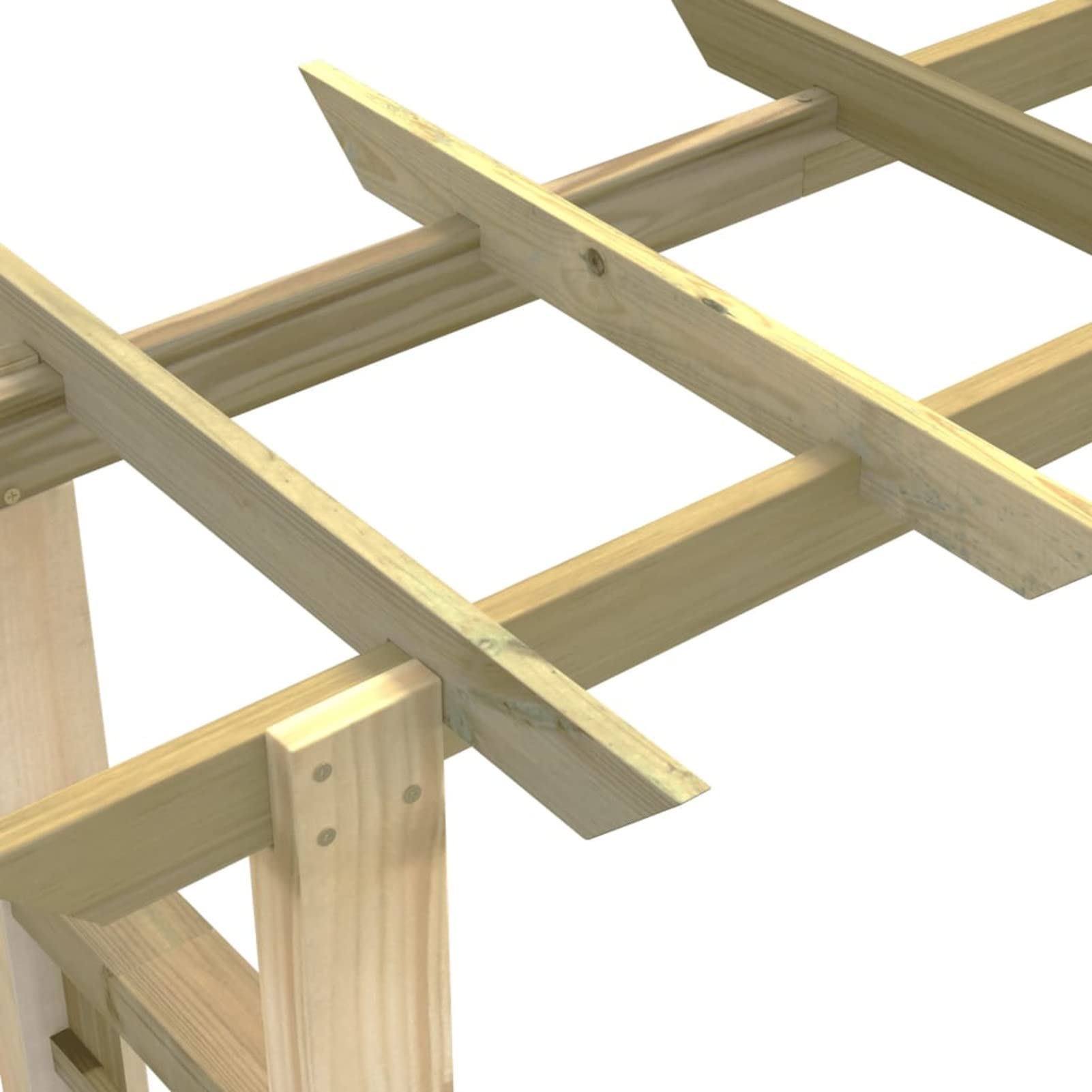 Pergola drewniana, impregnowana, ochrona przed słońcem i umeblowaniem zewnętrznym, pergola, łuk ogrodowy, drewno impregnowane, 150 x 60 x 204 cm