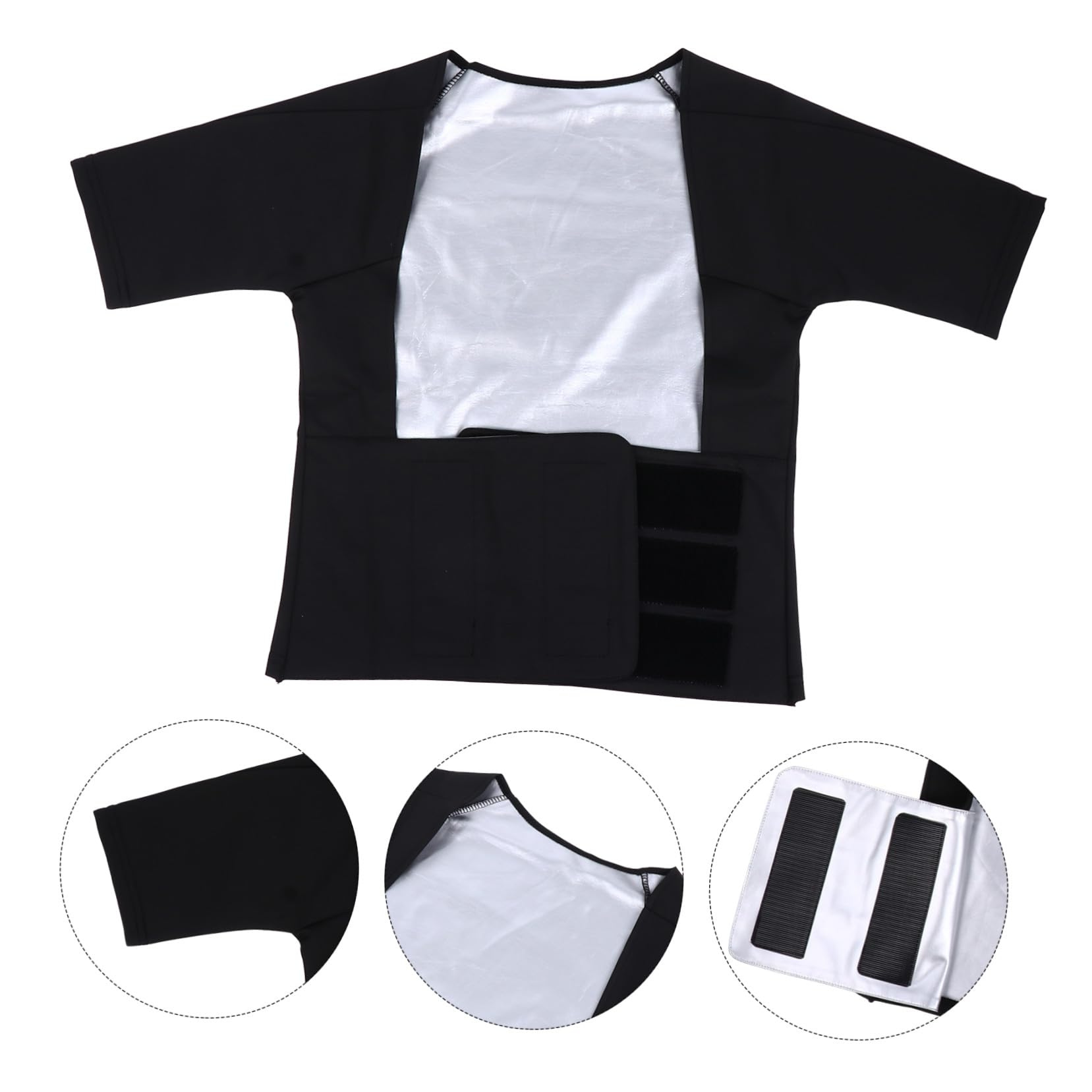 Gatuida Maglia Compressiva per Sudore e Dimagrimento T-shirt per Allenamento in Tessuto Leggero Adatta per Fitness e Palestra con Design Flessibile e Adattabile