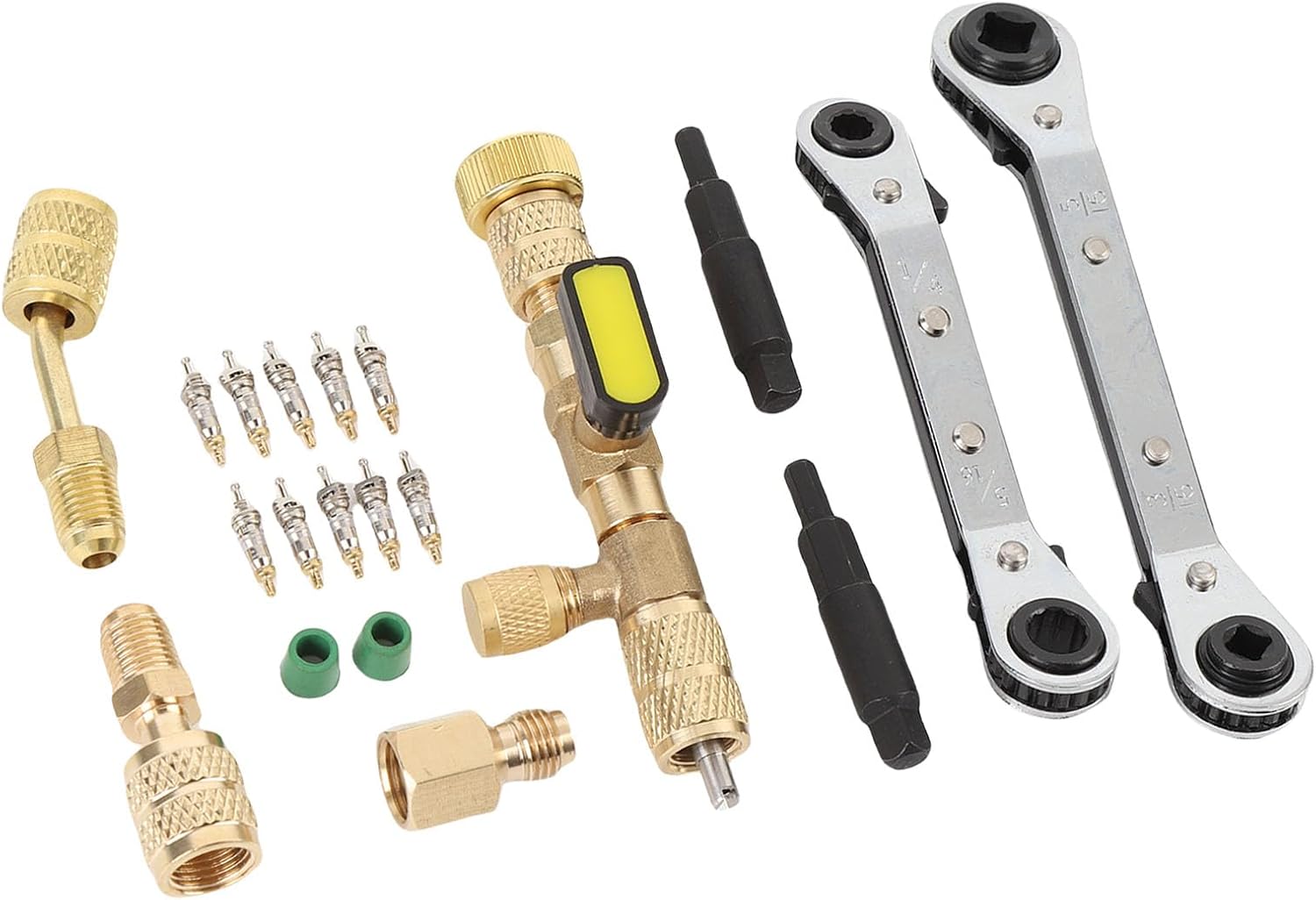 Juego de Llaves y Extractor de Válvulas Dioche para HVAC 1/4 y 5/16