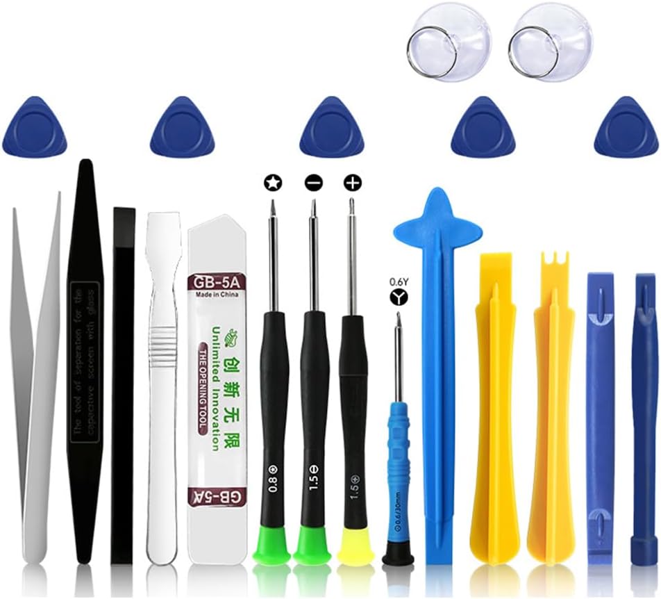 Professional Screwdrivers Opening Pry Tool Repair Kit with Metal Spudger for Cellphone Apple-Phone Laptops Tablets Pentalobe Screwdrivers