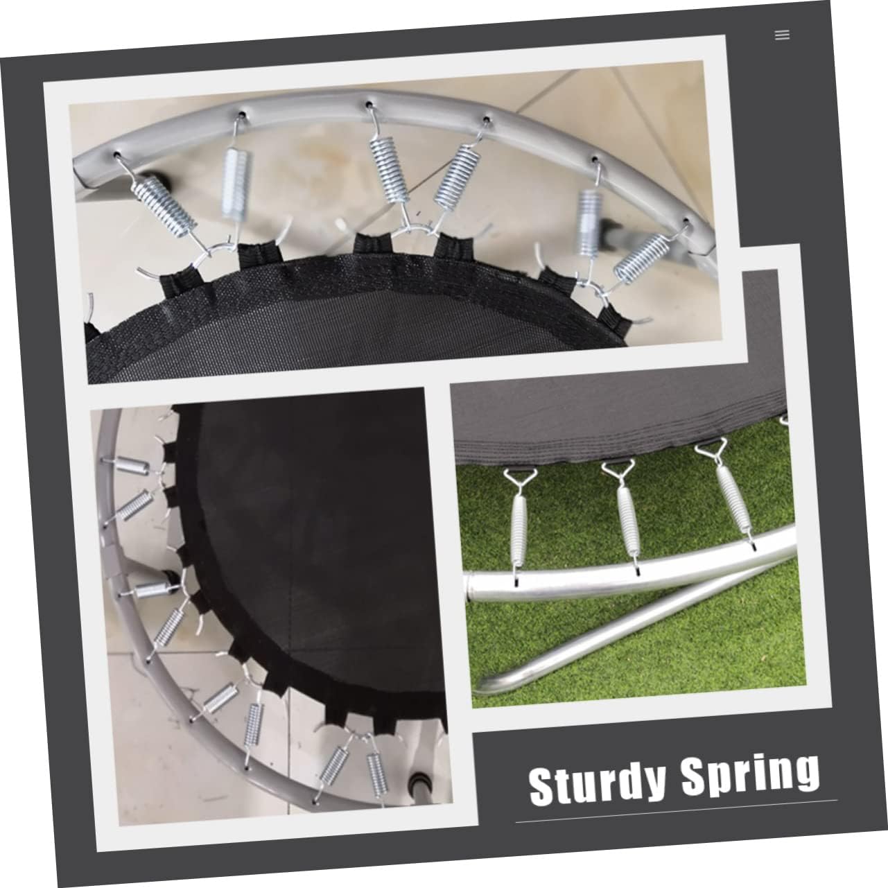 Trampoline Spring Small Trampoline for Adults Sprinkler Mini Trampoline Fitness Adults Anti-Collision