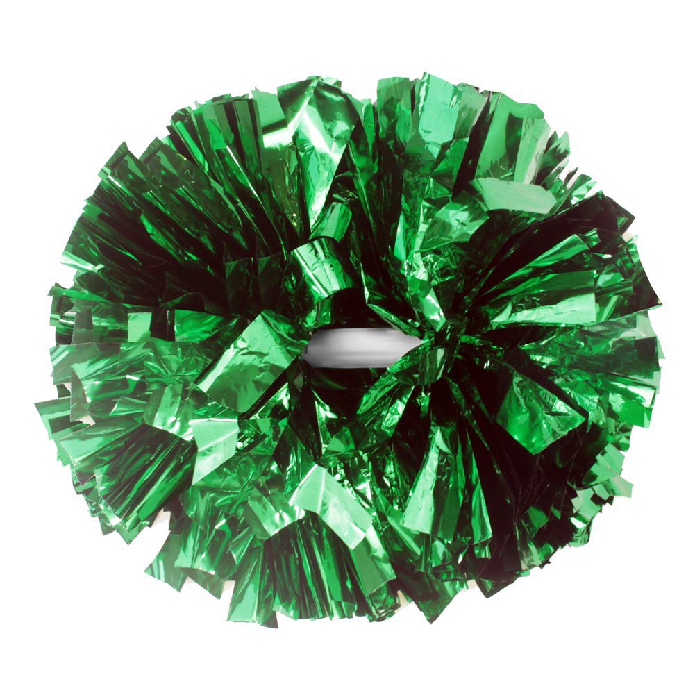 Hooshing2/6/12PCS Cheerleading Pom Poms with Baton Handle for Team Spirit Sports Dance Cheering Kids Adults