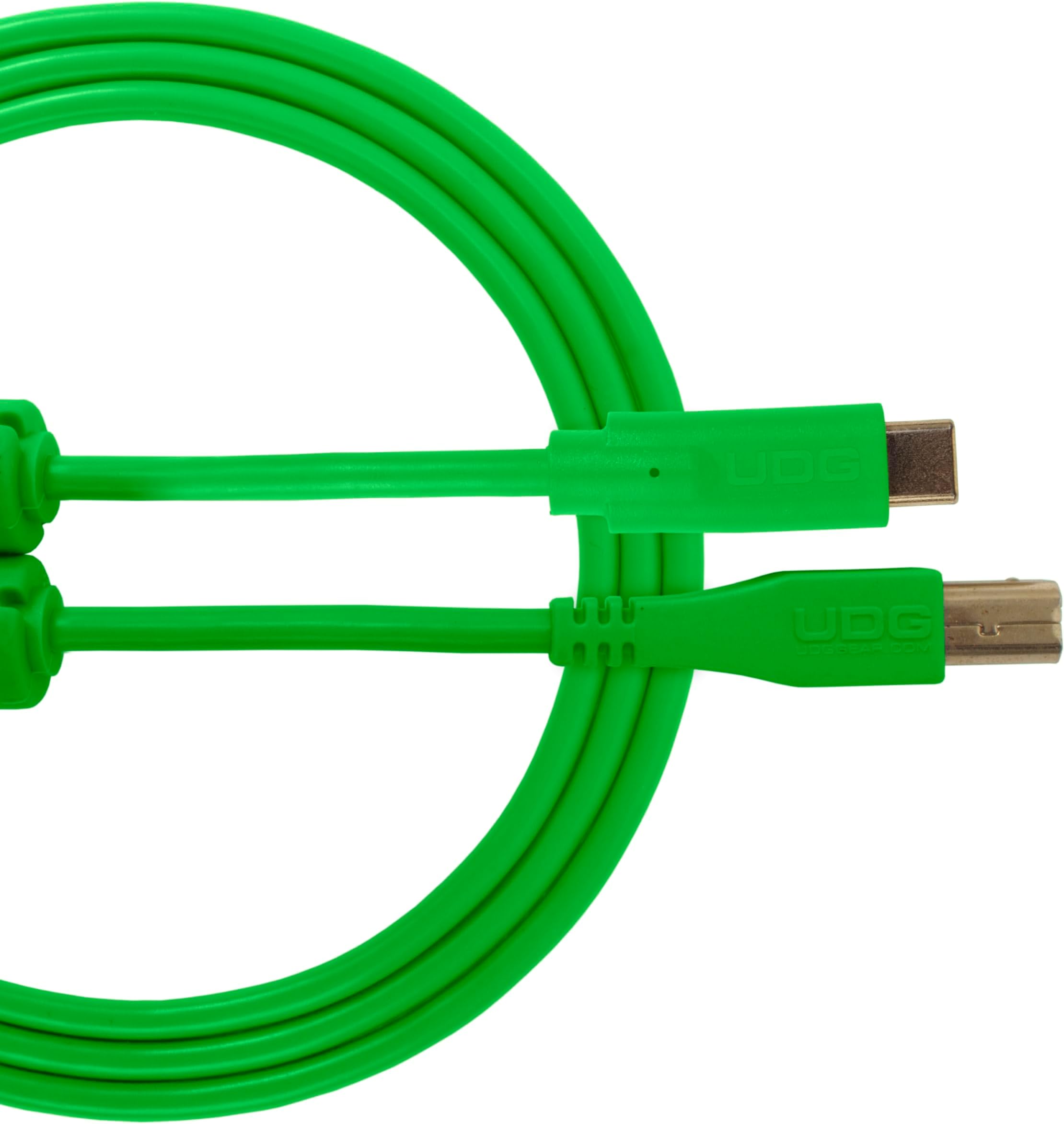 GEAR U96001GR Cable USB 2.0 (C-B) - High-speed Audio Optimized USB 2.0 C to B cable, Green, 1.5 Meter