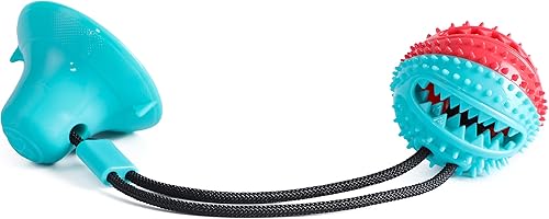 Miniatura 6 de 5 juguetes multifunción para perros masticadores agresivos, juguetes masticables para perros con juguetes de cuerda, juguete chirriante para