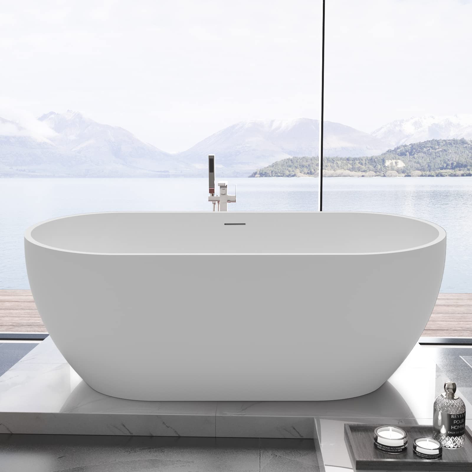 Mokleba 62 Inch Double Ended Bathtub