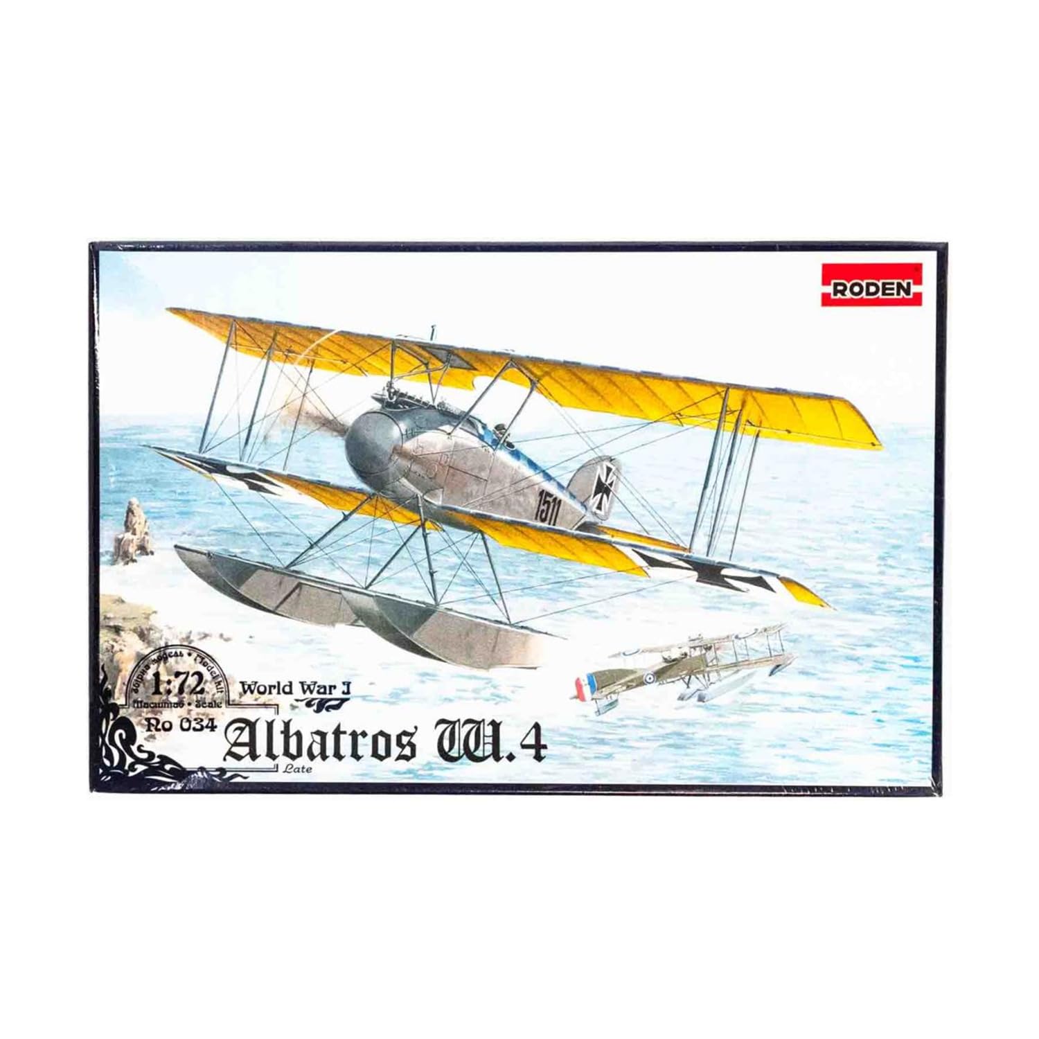 Roden Albatros W4 Late German Floatplane Fighter Airplane Model Kit