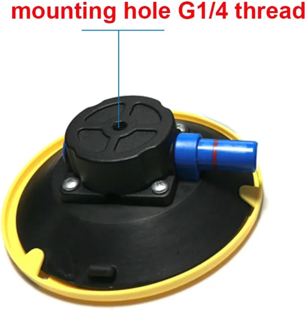 Reliable Hold 6 Inch Vacuum Suction Cup Mount Base Glass Sucking Seam Setter Manual Vacuum Pump Glass Sucker for Reliable Hold(AS Pictrue)