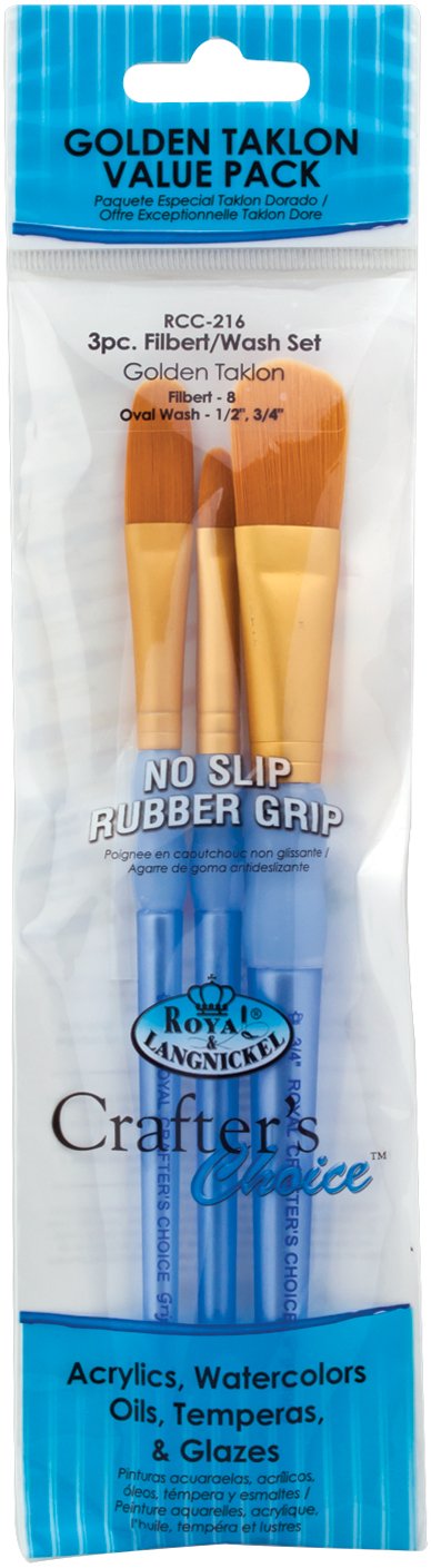 3/PKG -BRUSH GOLD TAKLON