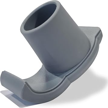 Walker Ski Glides for Folding Walkers | Non-Slip Winter Walker Accessories Tips for Outdoor Use | Fits Standard Rollators & Walkers with 1-1/8 Inch Legs - Set of 1, Grey