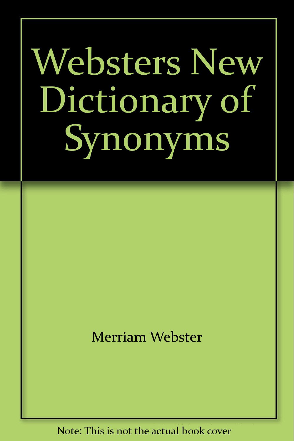 sters New Dictionary of Synonyms Merriam ster Books